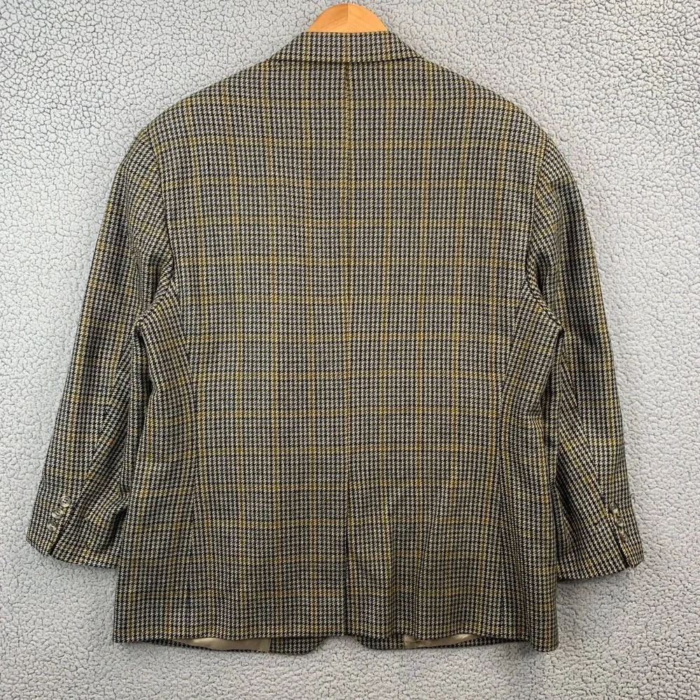 Brooks Brothers Men's 44 RG Glen Plaid Wool Blend Sport Coat Blazer Jacket USA
